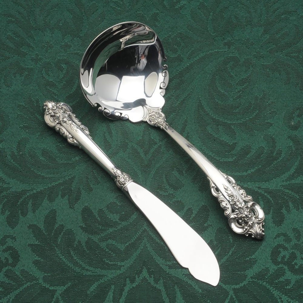 Wallace Grande Baroque Sterling 79 Piece Set - Picture 7 of 8